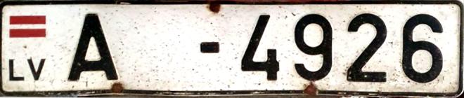 Normal LV Trailer Plate, A4926